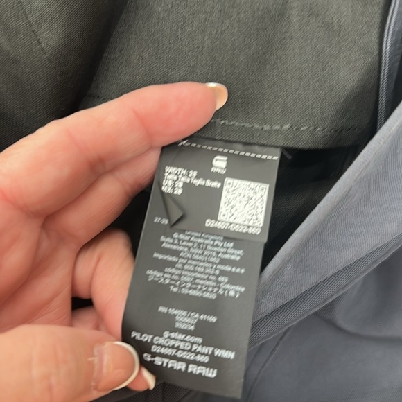 G-Star Raw Women’s Pilot Cropped Pant color is Petrol size 28. NWT. - Picture 12 of 14